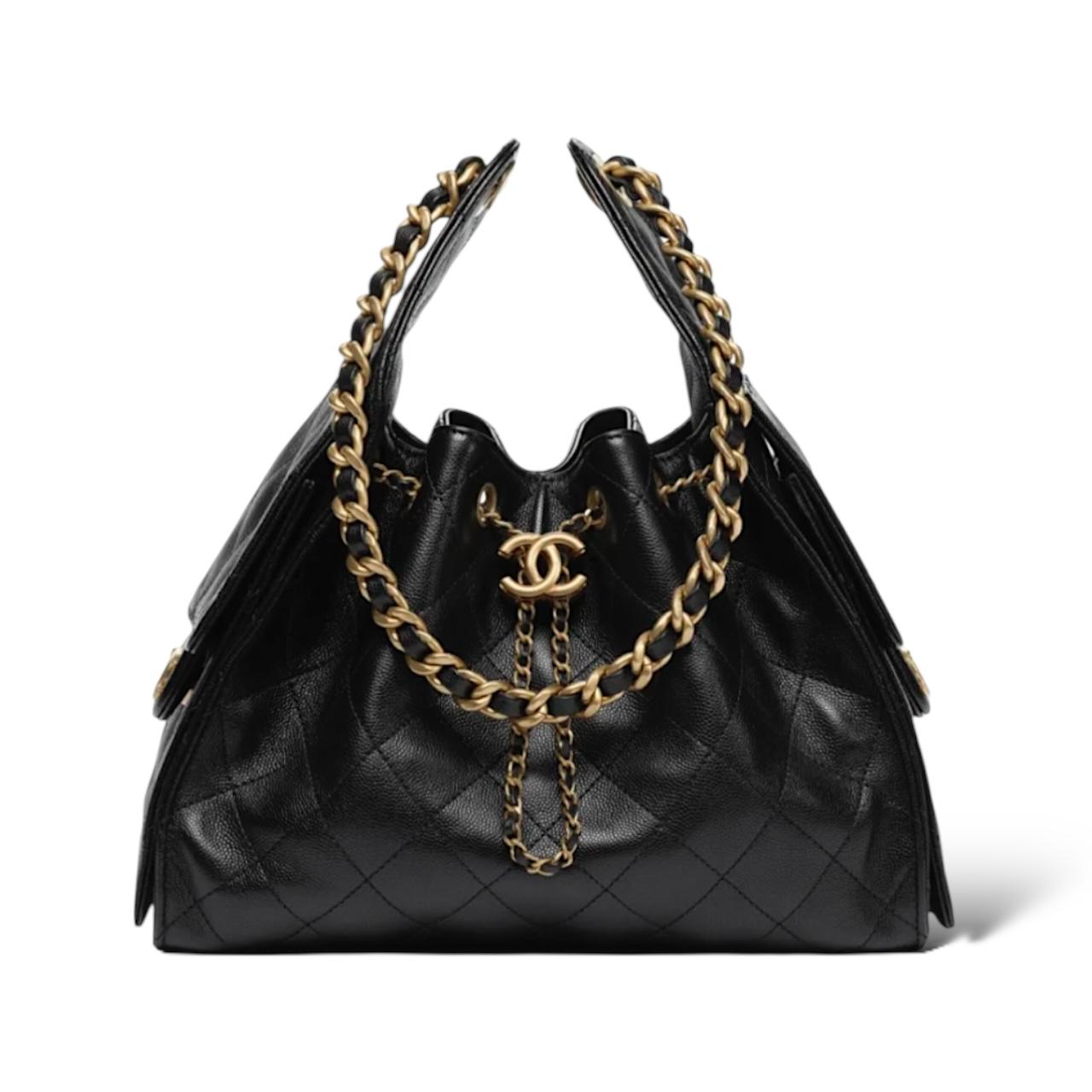 Black Canvas 25 Hobo Bag