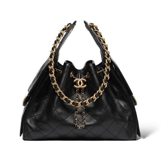 Black Canvas 25 Hobo Bag