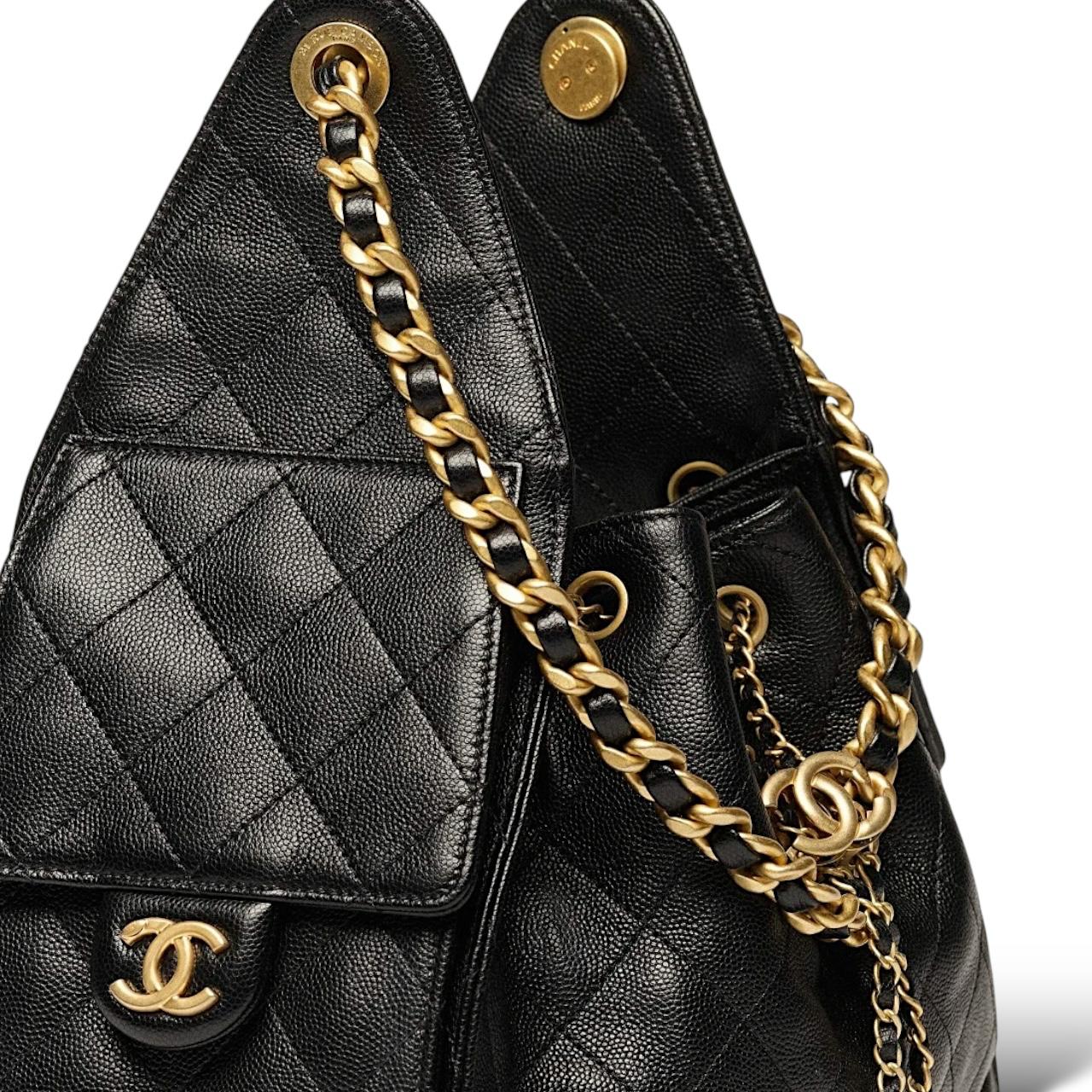 Black Canvas 25 Hobo Bag