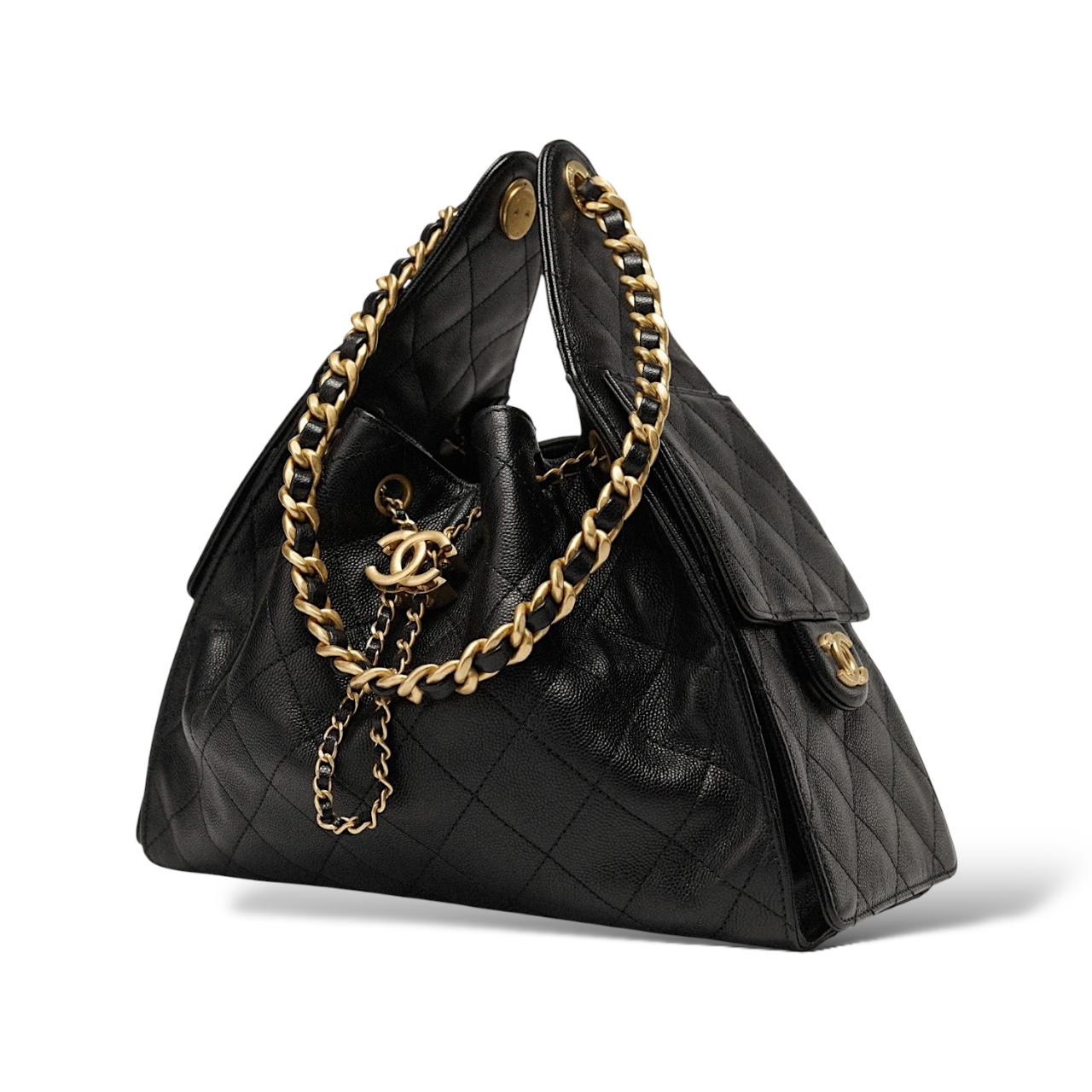 Black Canvas 25 Hobo Bag
